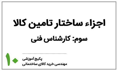 خرید کالای ساختمانی - بخش دهم: اجزاء ساختار تامین کالای ساختمانی - کارشناس فنی